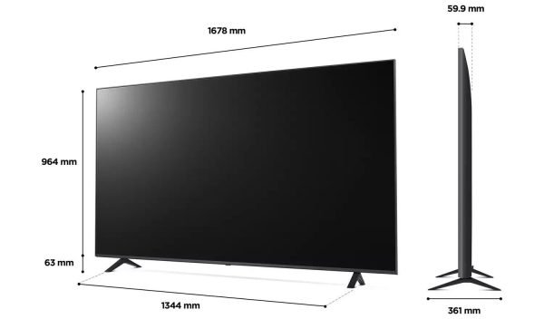 LG 75 Inch 75UQ80006LB Smart 4K UHD HDR LED Freeview TV - Image 5